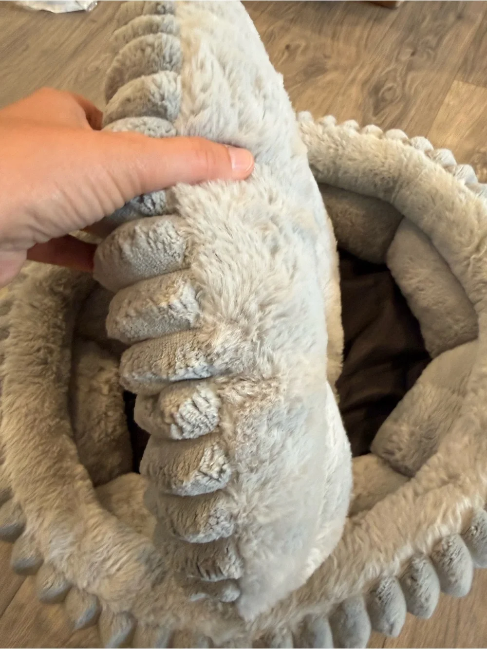 Balance Washable Round Plush Faux Fur Pet Bed Cat / Small Dog
